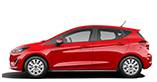 Roter Ford Fiesta Trend